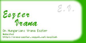 eszter vrana business card